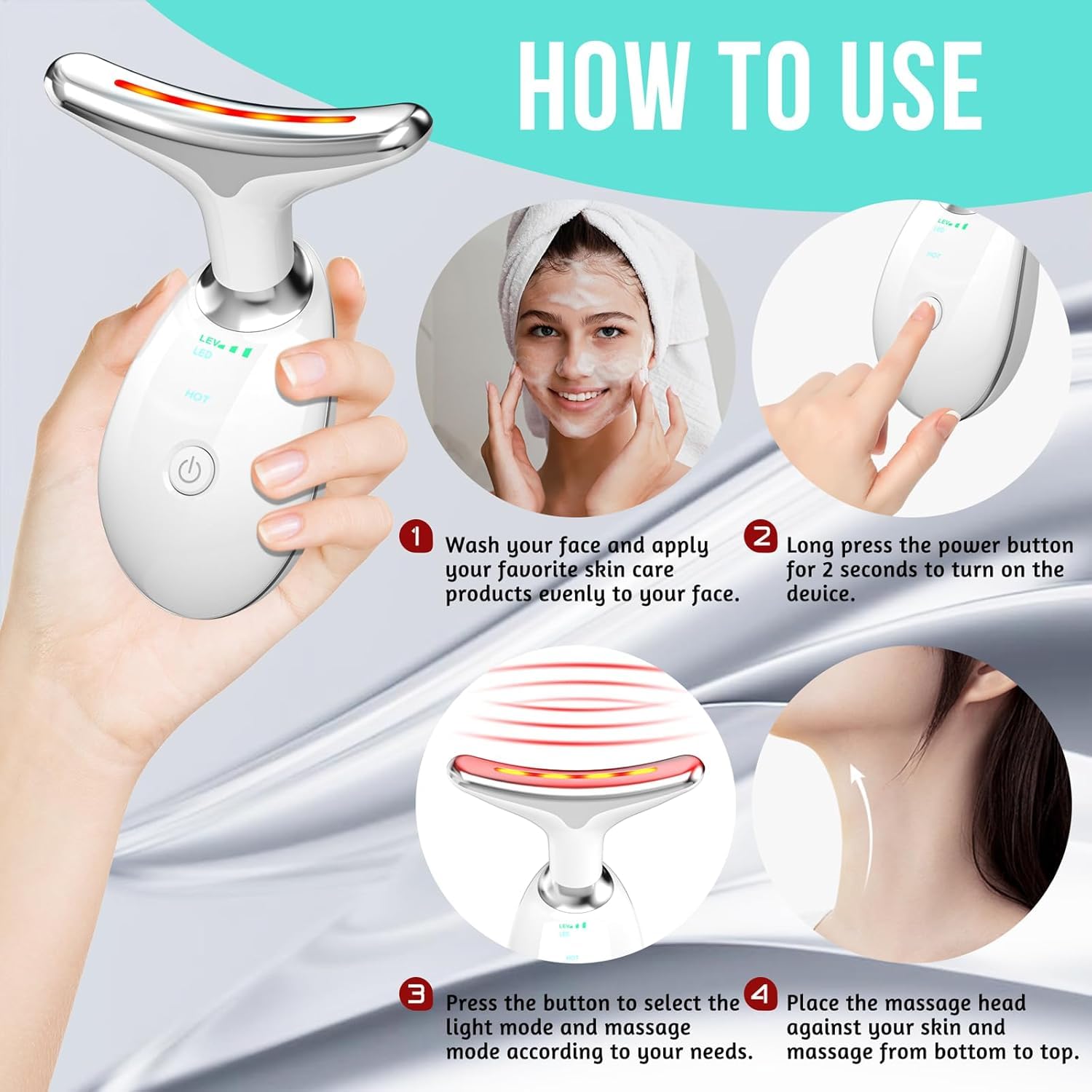 Bukhira™ Glow 7-LED Neck & Face Massager